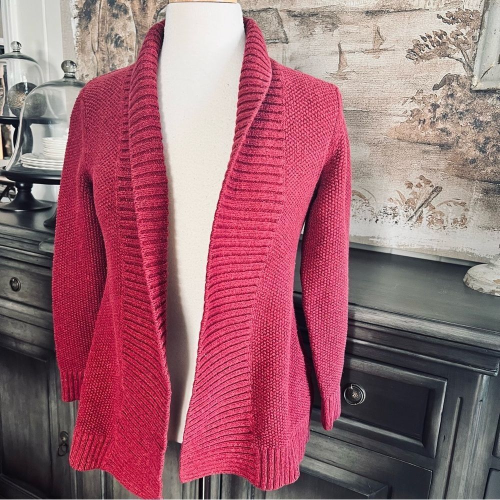 L.L. Bean Women's Red Cardigan Sweater